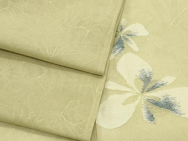 平和屋着物＊夏物　小紋　紗　藍　舞花文　正絹　逸品　CABH3860th 18,460円