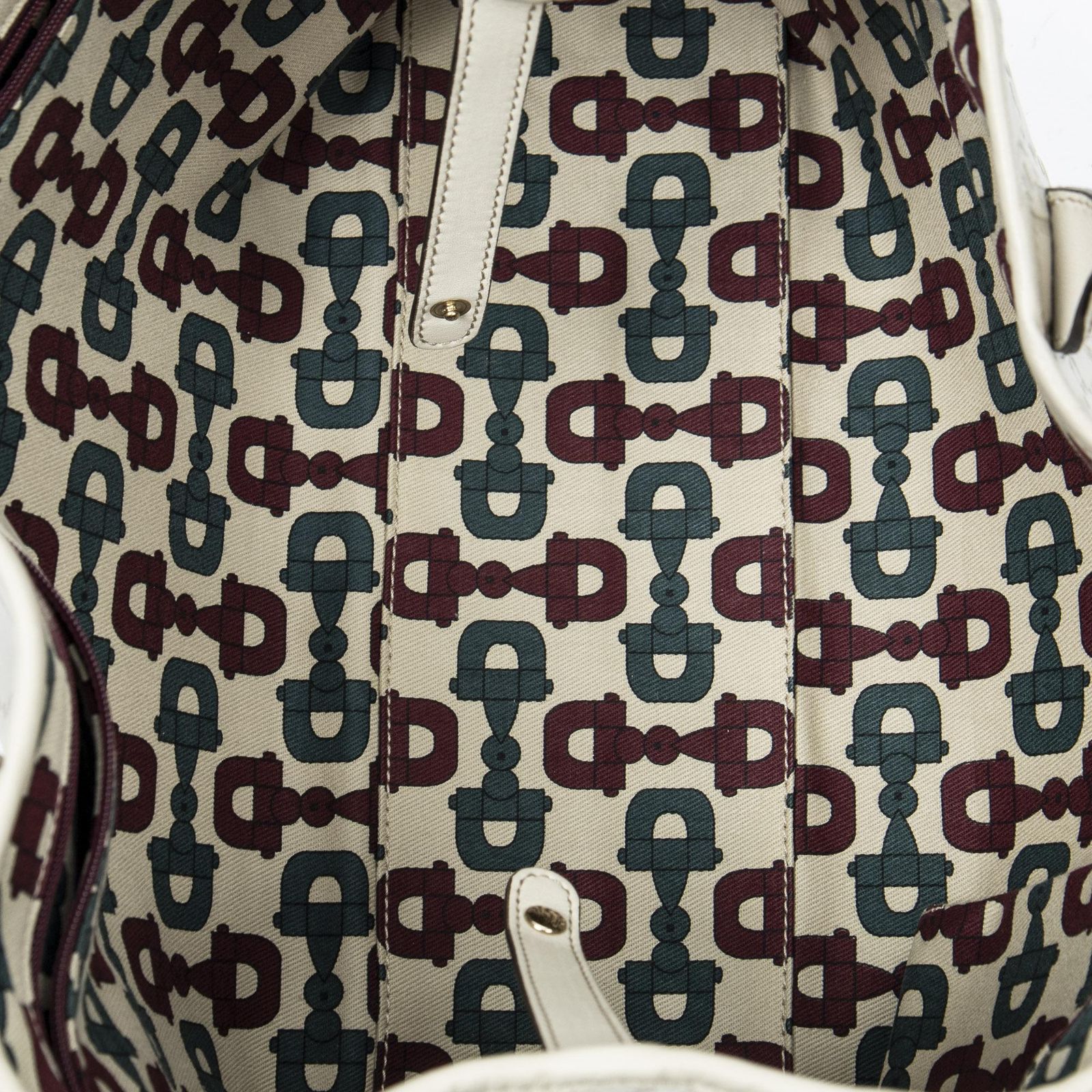 中古] GUCCI グッチミディアム プリンシー トートアイボリー