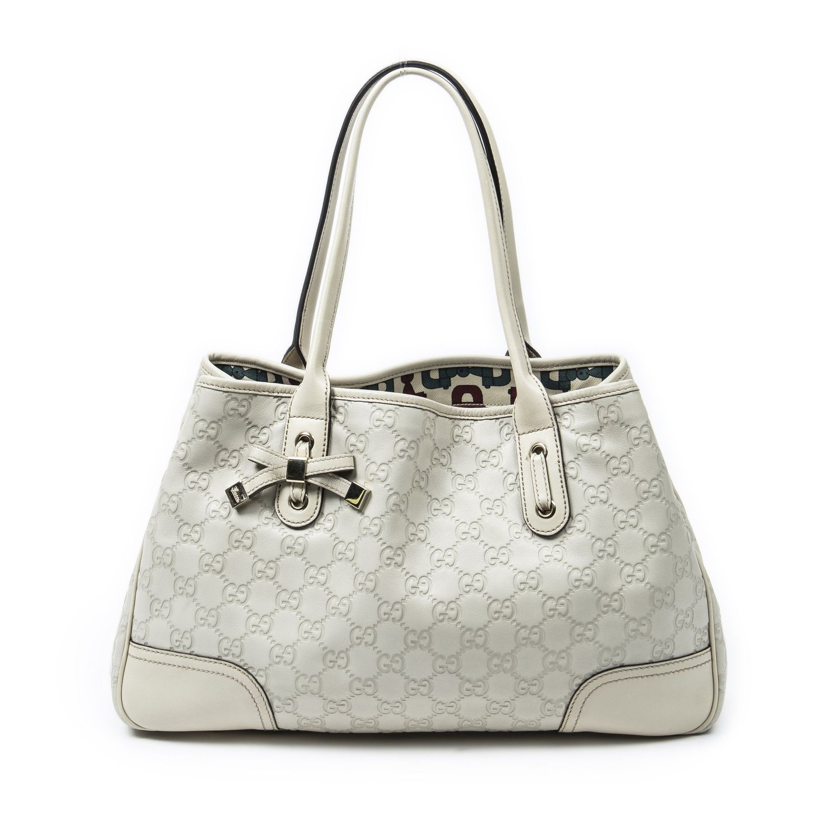 ⭐️美品⭐️GUCCI グッチ プリンシー グッチシマ トートバッグ アイボリー 中古] GUCCI グッチミディアム プリンシー トートアイボリー