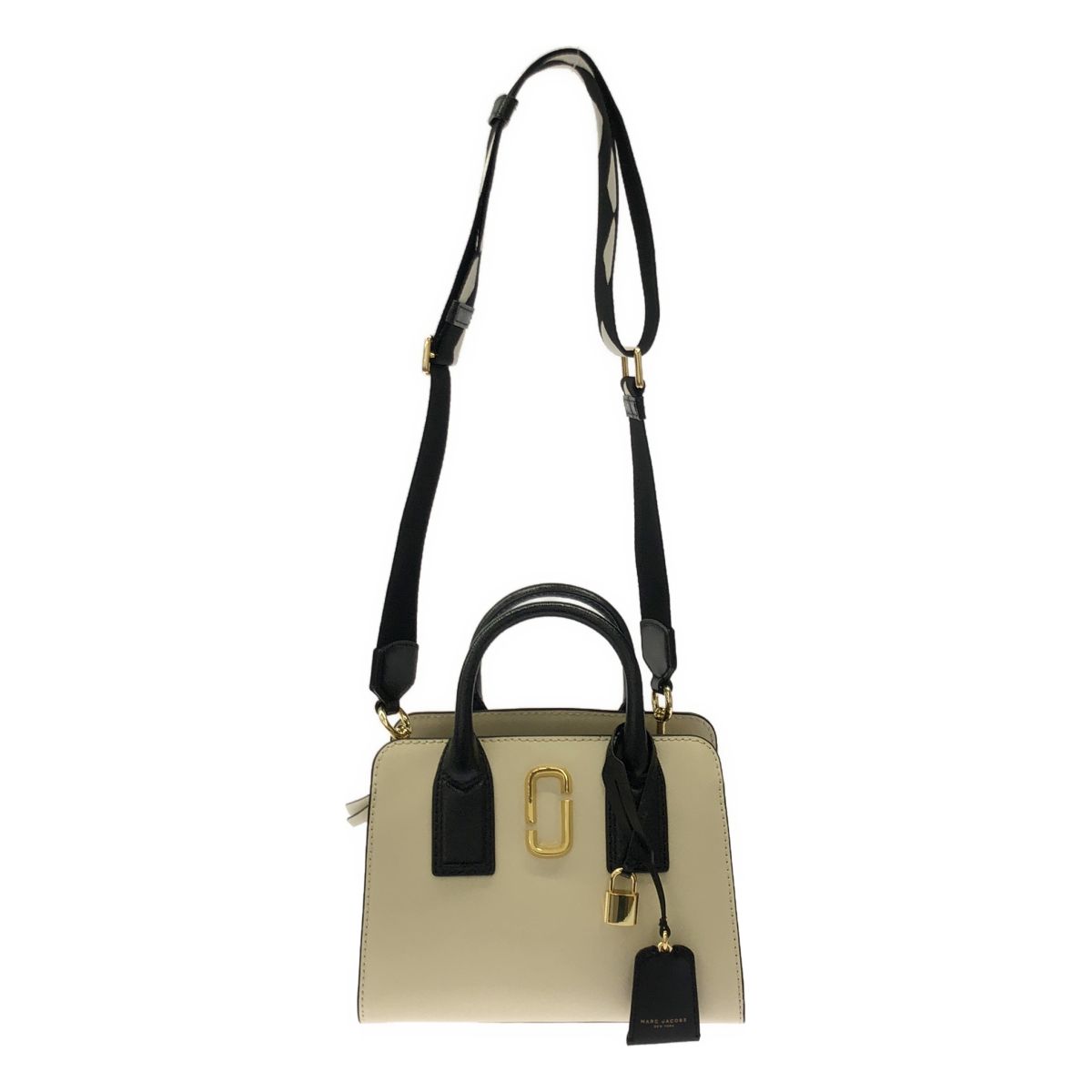 MARC JACOBS マーク ジェイコブス Little Big Shot リトルビッグショット ショルダーバッグ 092060-01 アイボリー×ブラック