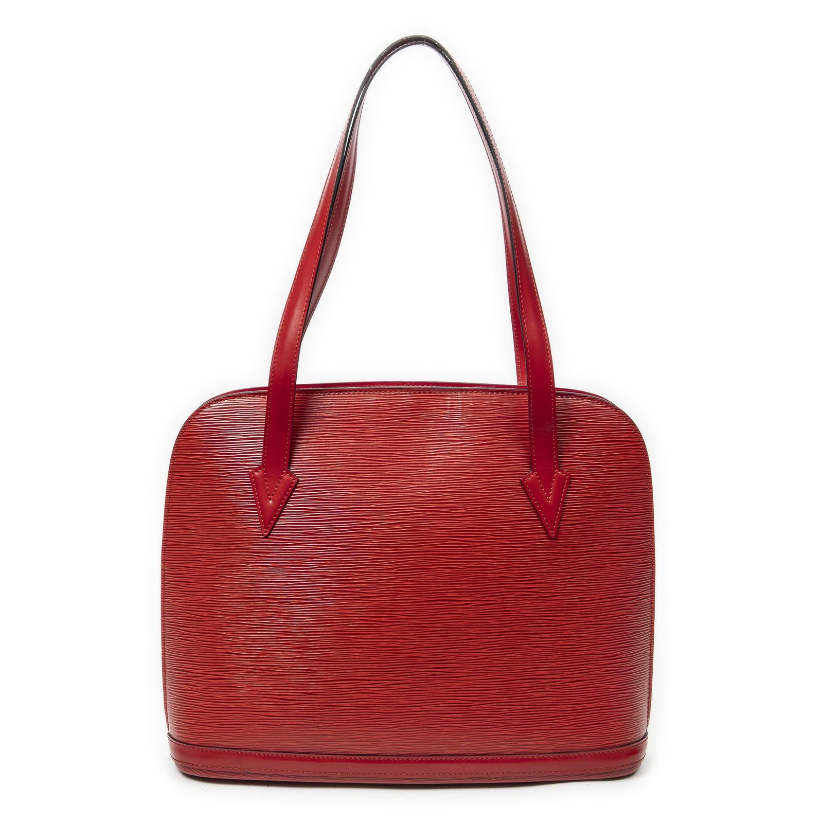 中古] LOUIS VUITTON ルイヴィトンリュサック赤エピA - メルカリ