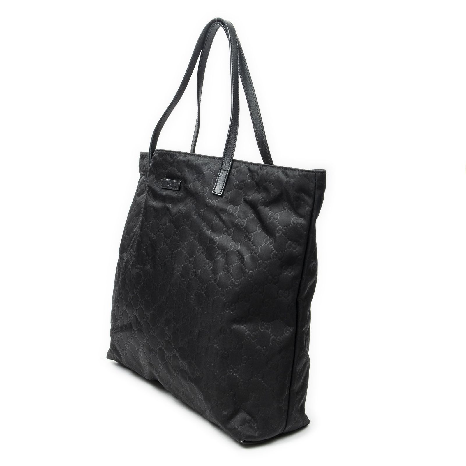 中古] GUCCI グッチ2WAY トートバッグ黒グッチッシマ ナイロンA - メルカリ