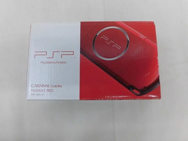中古品 ゲーム PSP 本体 PSP3000 ラディアント・レッド 動作品 箱・ケース・充電器付き