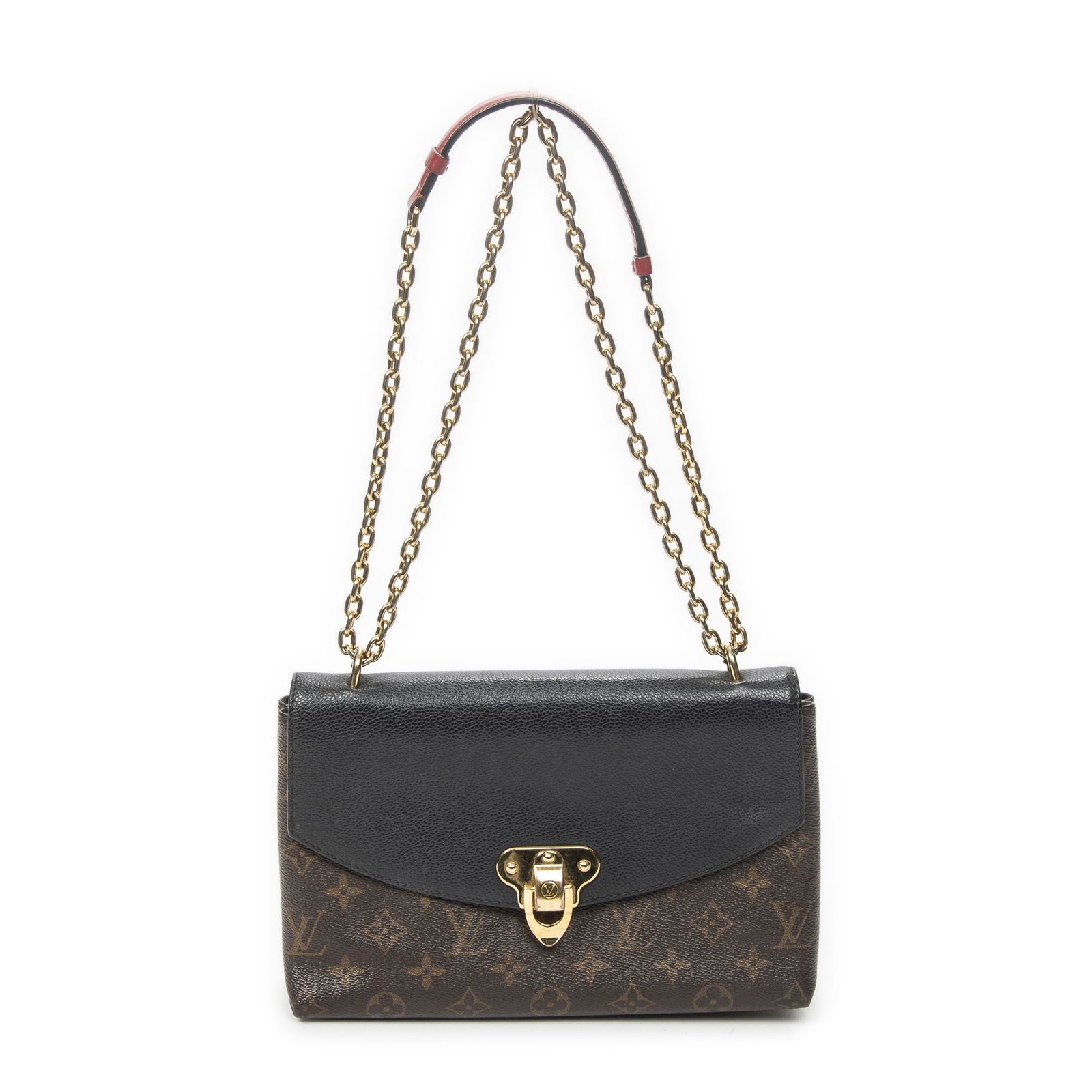 [中古] LOUIS VUITTON ルイヴィトンSaint Placide茶色モノグラムキャンバスAB