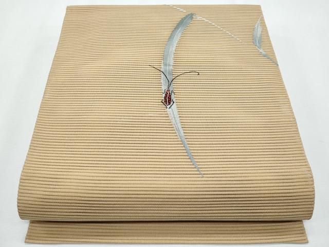 平和屋着物＊夏物　八寸名古屋帯　絽綴れ　夏虫　正絹　逸品　CABH8082fb