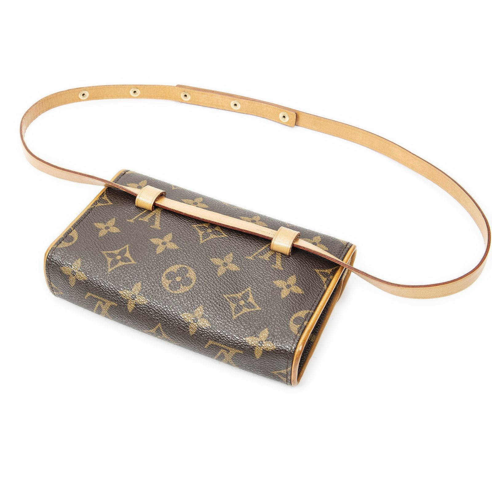 【美品・廃盤】ルイヴィトン モノグラム ポシェット・フロランティーヌ 中古] LOUIS VUITTON ルイヴィトンポシェット フロランティーヌ茶色