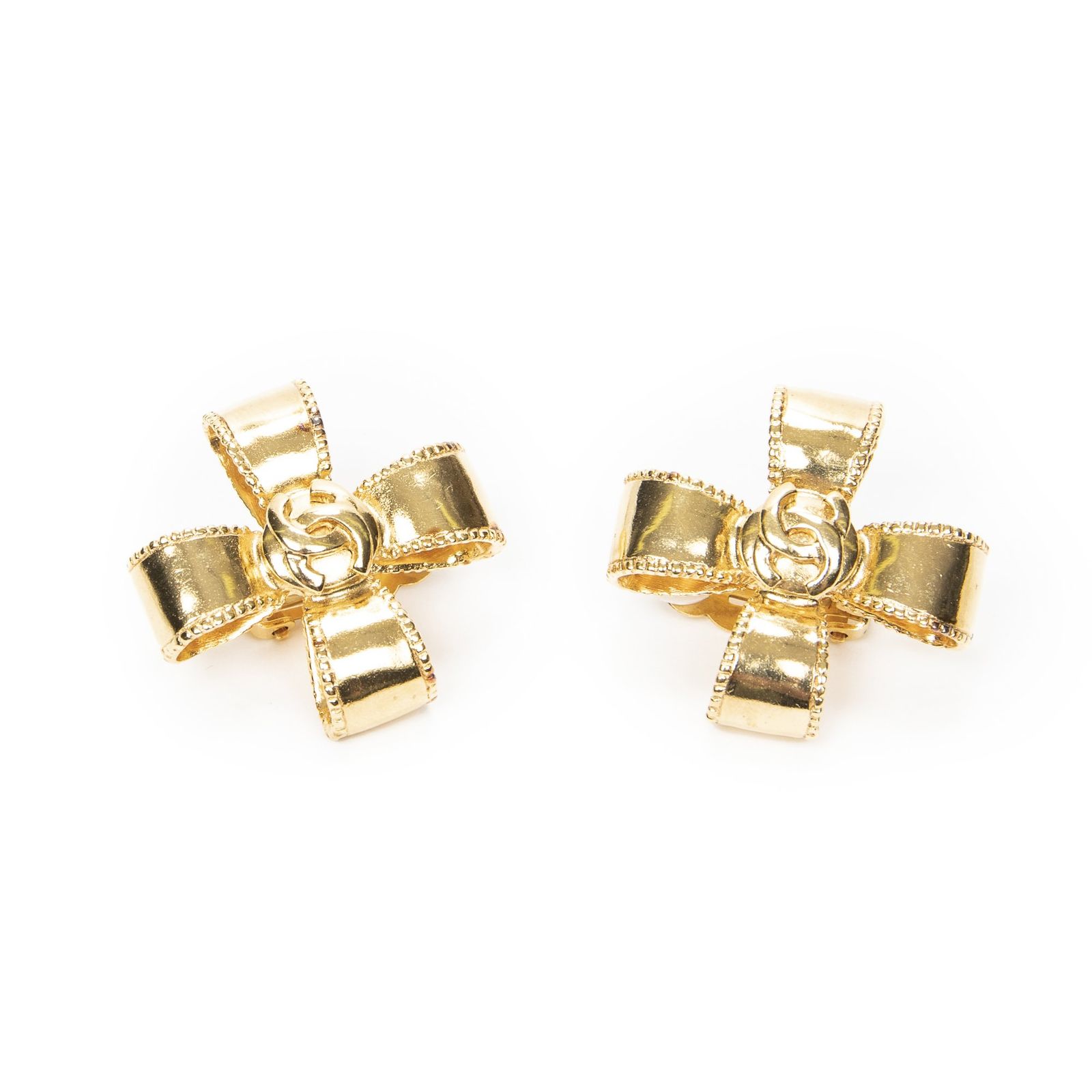 [中古] CHANEL シャネルココマーク クリップタイプ イヤリング金金メッキA