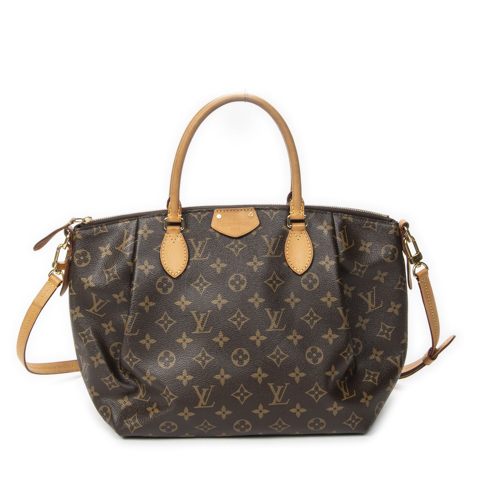 [中古] LOUIS VUITTON ルイヴィトンTurenne茶色モノグラムキャンバスAB