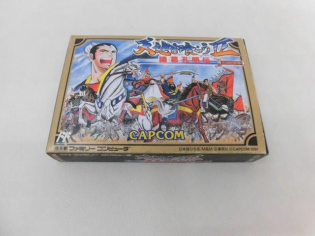 中古品 ゲーム ファミコン ソフト 天地を喰らう?　諸葛孔明伝 箱・取説・ハガキ付き