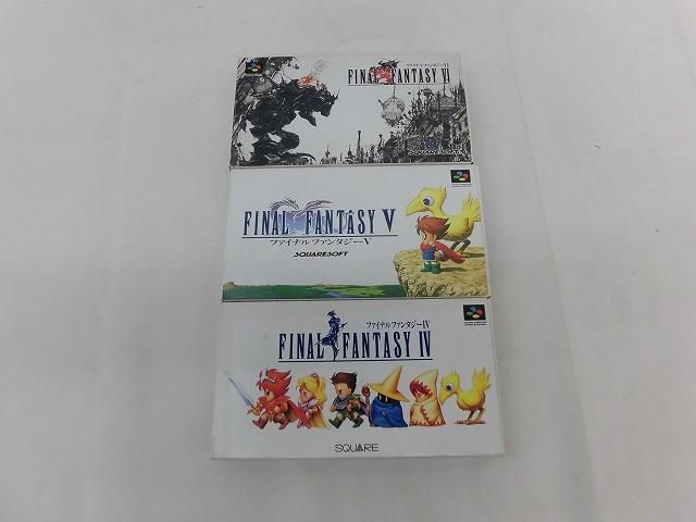 中古品 ゲーム スーパーファミコン ソフト 3点 ファイナルファンタジー