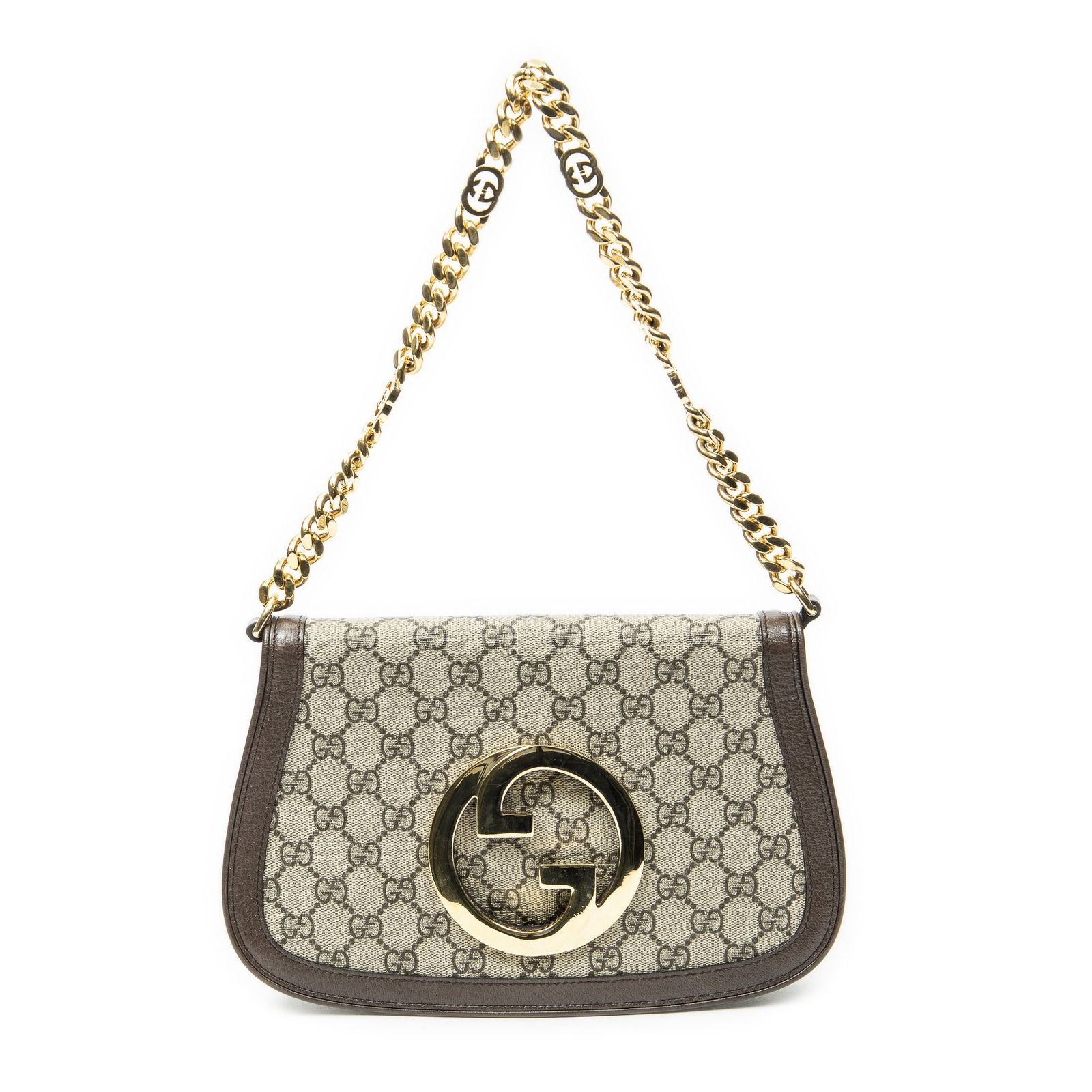 [中古] GUCCI グッチSmall Blondieベージュ/ブラウンスプリームPVCキャンバスA