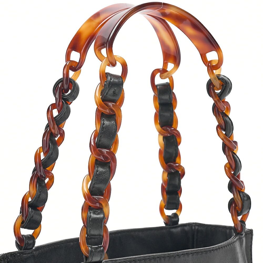 CHANEL シャネル チェーントートバッグ ラムスキン ココマーク べっ甲 