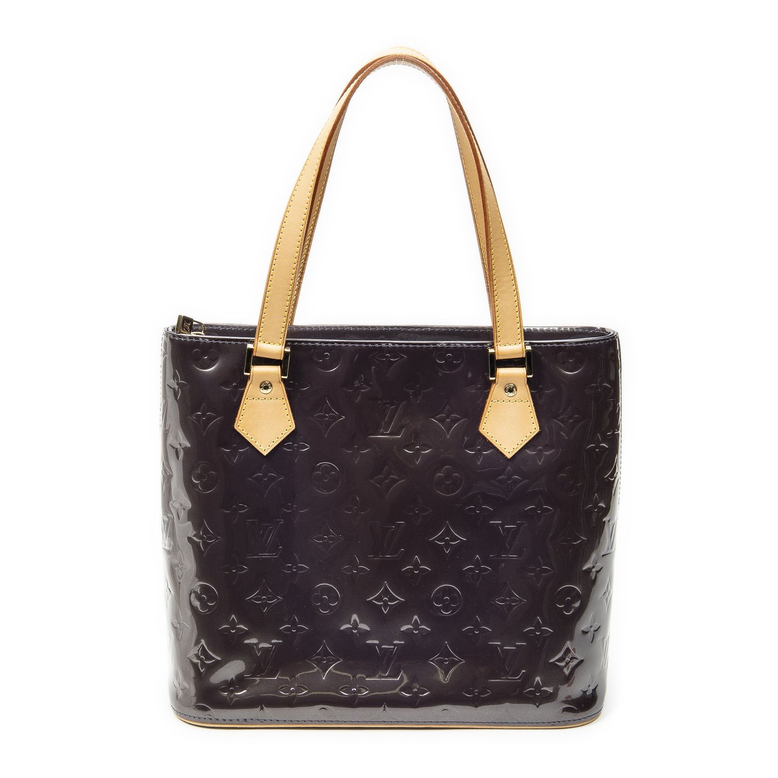 [中古] LOUIS VUITTON ルイヴィトンヒューストンヴァイオレットモノグラム ヴェルニA