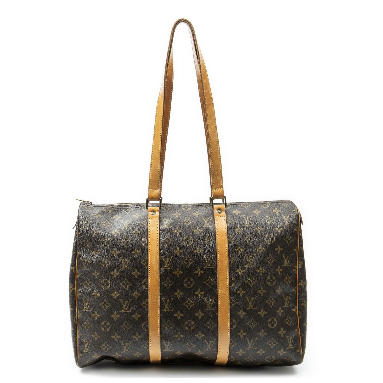 [中古] LOUIS VUITTON ルイヴィトンフラネリー茶色モノグラムキャンバスAB