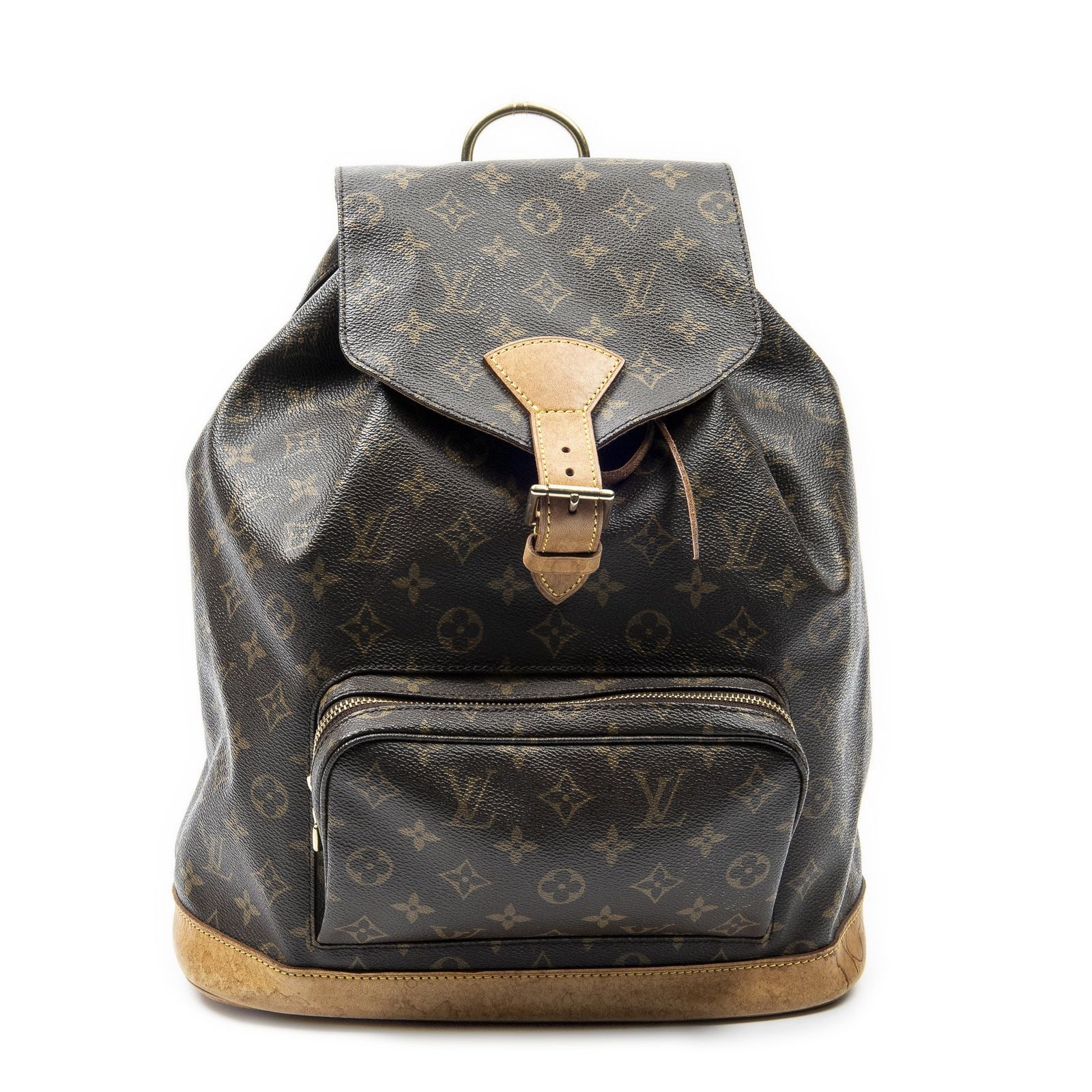 [中古] LOUIS VUITTON ルイヴィトンモンスリー茶色モノグラムキャンバスAB