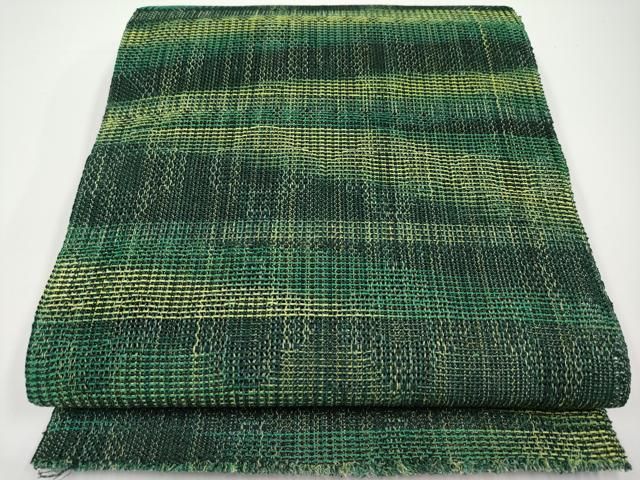 平和屋着物＊夏物　八寸名古屋帯　霞文　正絹　逸品　CABH6172tx