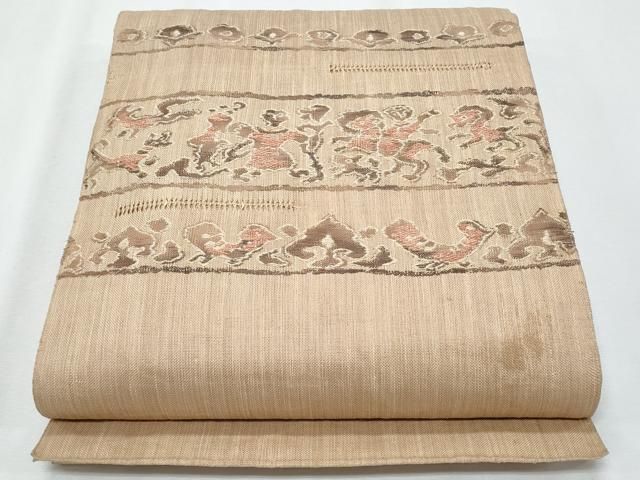平和屋着物*夏物 八寸名古屋帯 人物文 CABH8002fb