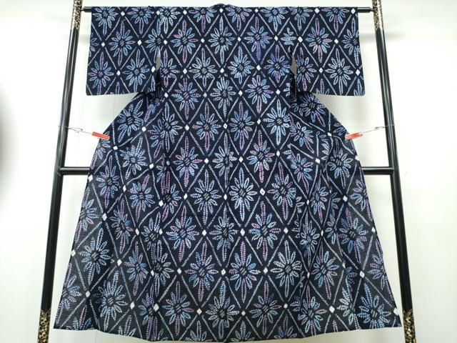 平和屋着物∴夏物　浴衣　有松鳴海絞り　天井花文　綿　逸品　CABH1365ng 23,998円