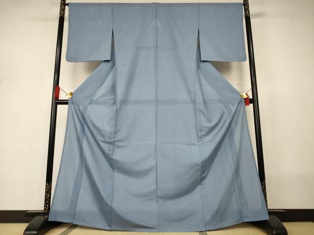 平和屋着物＊夏物　色無地　淡藤色　洗える着物　AABJ2543jd