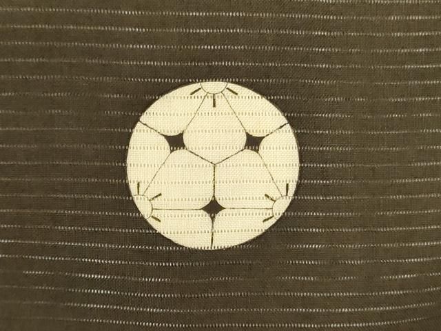 平和屋着物＊夏物 アンティーク 大正ロマン 黒留袖 絽 刺繍 草花文 暈