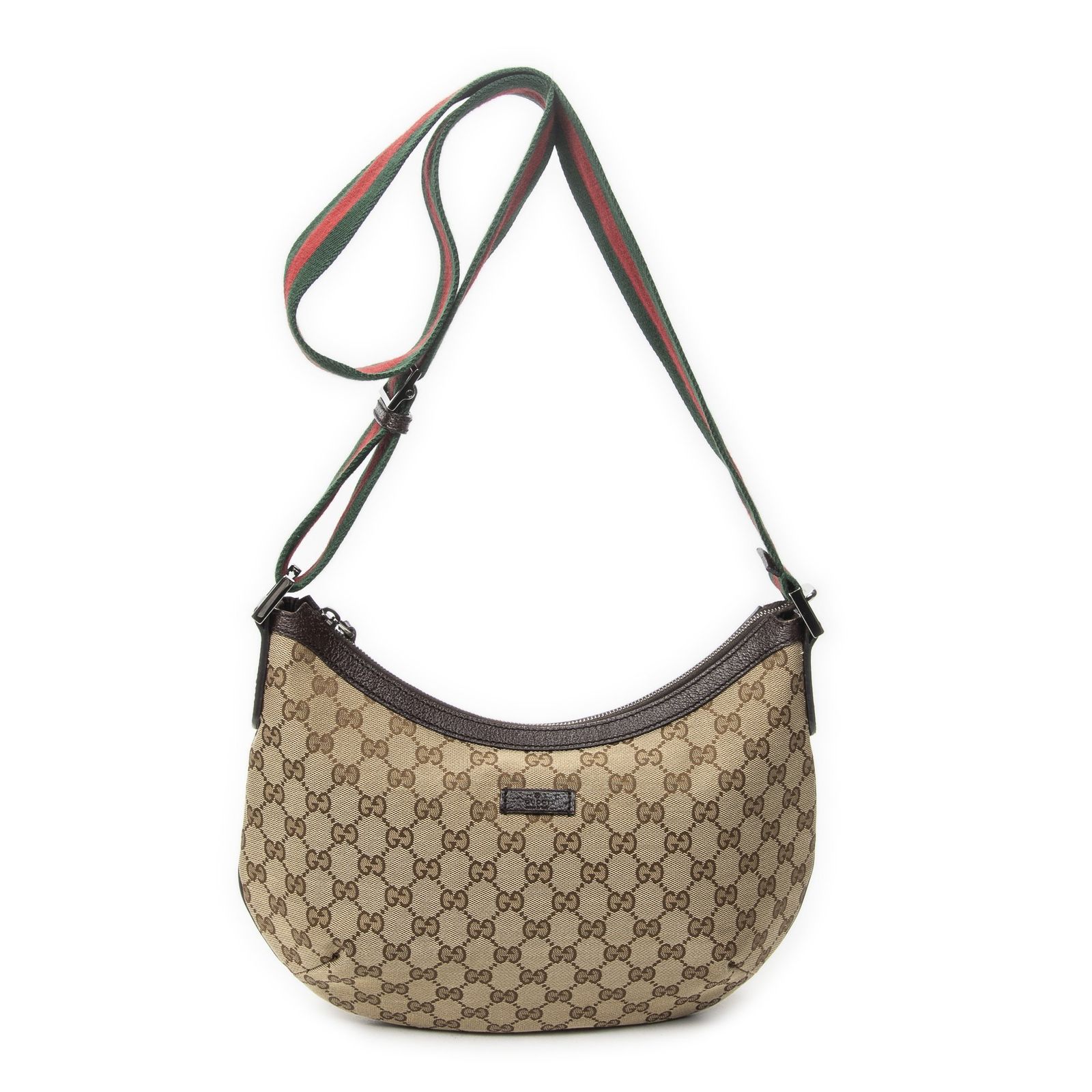 新到着！】[中古] GUCCI グッチハーフムーン ジップ メッセンジャー 