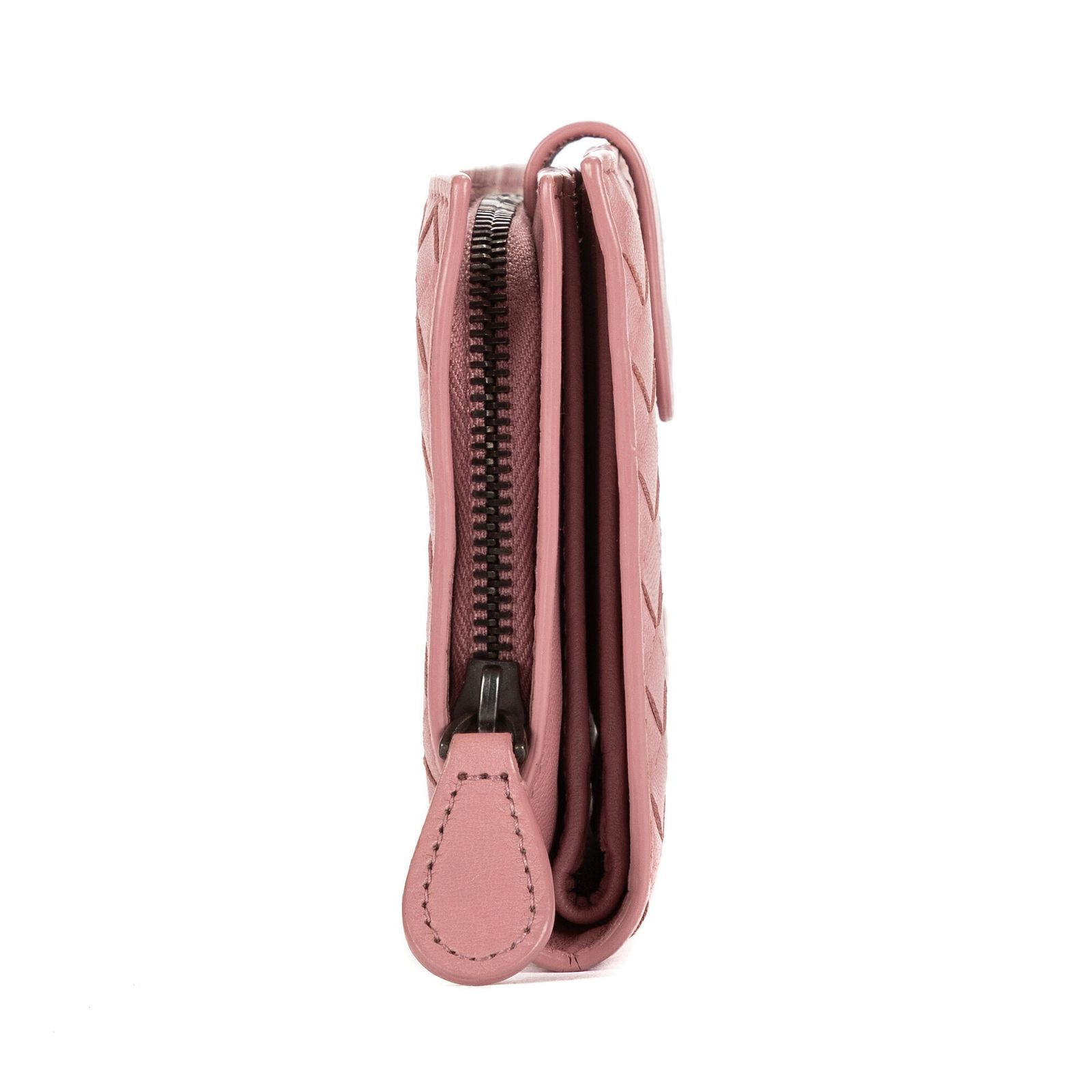中古] BOTTEGA VENETA ボッテガヴェネタコンパクトジップ 二つ折り財布