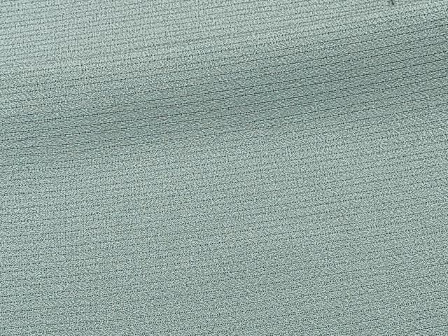平和屋着物＊夏物　色無地　絽　ちりめん　千草色　正絹　逸品　CABG7163xi