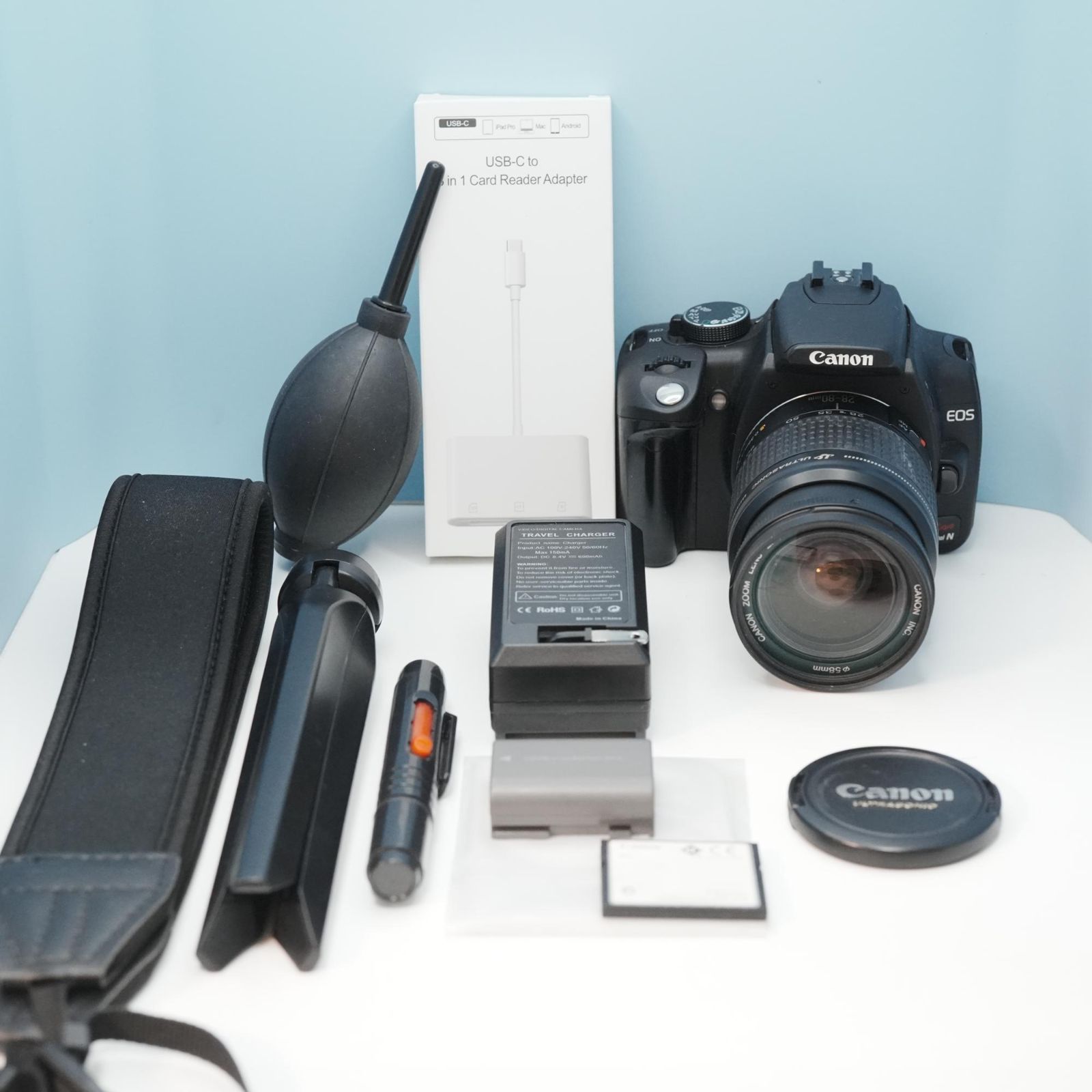Canon EOS kiss Digital N 一眼レフ スマホ転送OK フルセット a6689