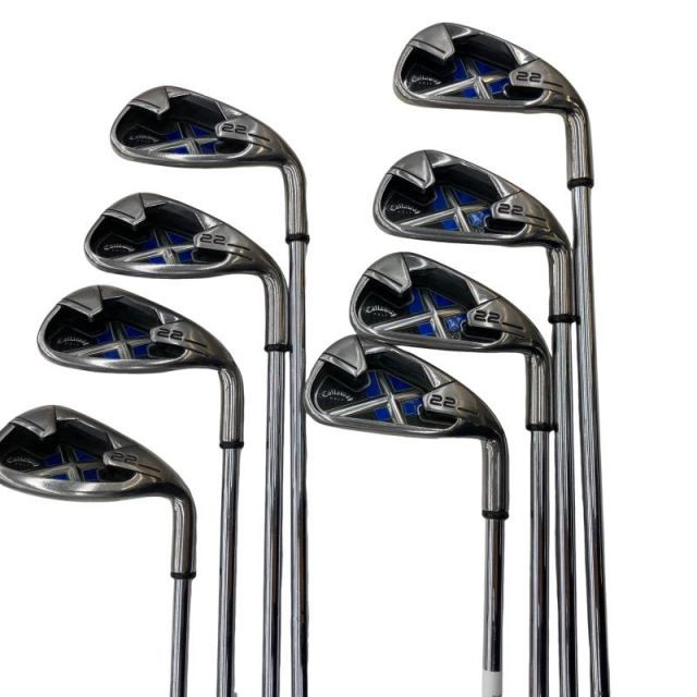 【中古】 キャロウェイ X・22 10S USA アイアンセット IR Callaway Golf Steel (フレックスUNI) メンズ 男性用 右利き 右用 Cランク ゴルフクラブ