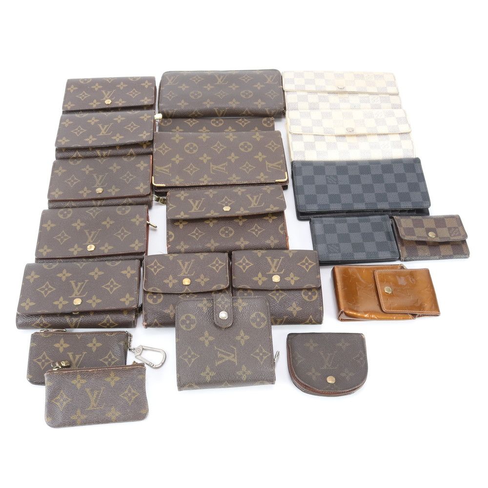まとめ 21点 セット ルイヴィトン モノグラム ダミエ エピ レザー 長財布 二つ折り ウォレット RRR EC31-6【中古】