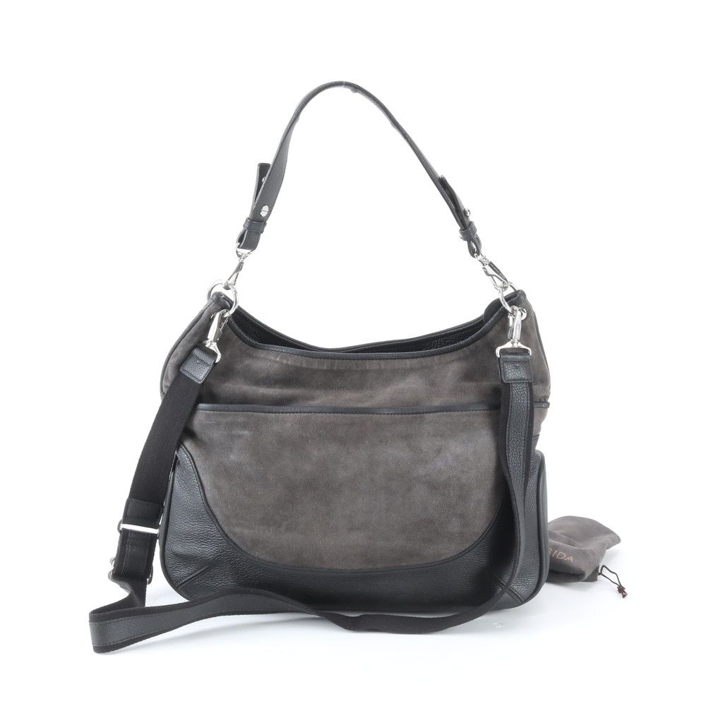 PELLE MORBIDA ペッレモルビダ レザー 2WAY ショルダーバッグ 斜め掛け ハンド 本革 ブラック 黒 A4 レディース RBM ED48-7【中古】