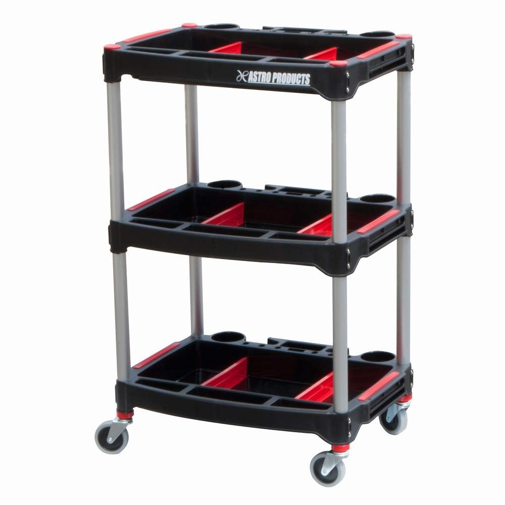 アストロプロダクツ プラスチックツールワゴン TW840 | ツールカート 耐荷重1段につき約30kg キャスター付き 工具収納 作業道具ts af775fb9