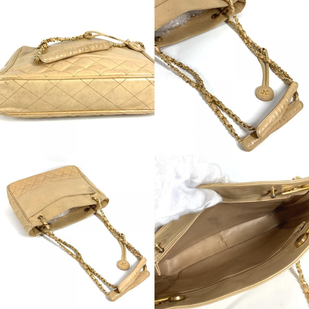 CHANEL シャネル ショルダーバッグ マトラッセ キルティング CC ココ