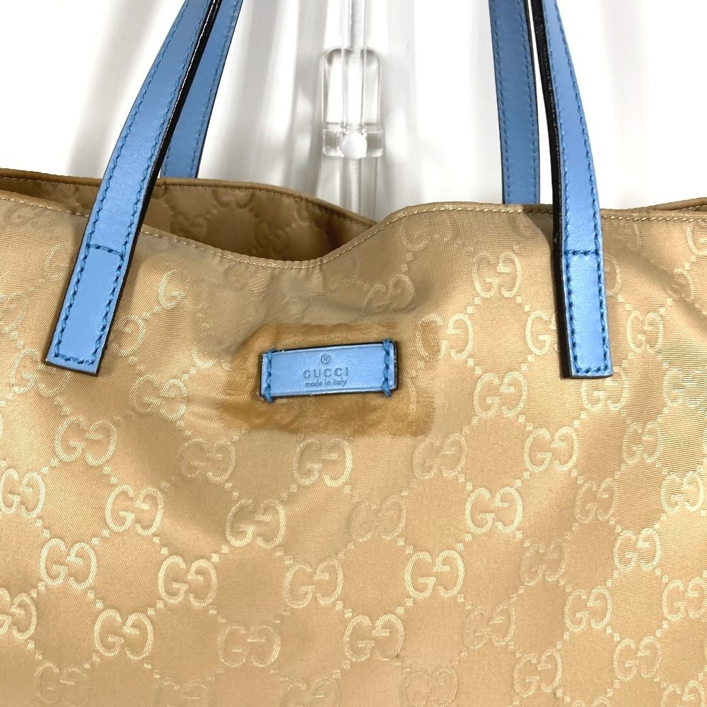 GUCCI グッチ ハンドバッグ GG ロゴ 282439 レザー/ナイロン ベージュ