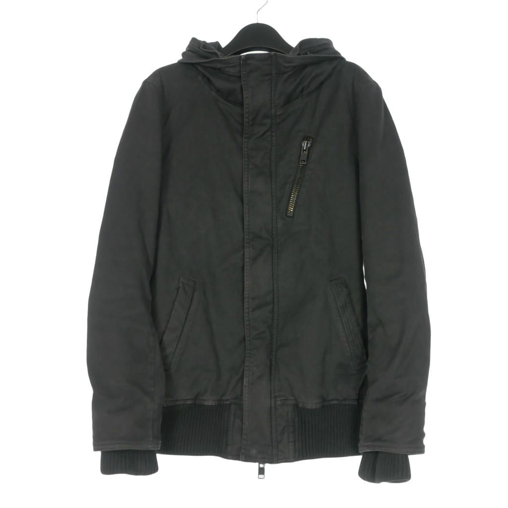リップヴァンウィンクル RIPVANWINKLE 13AW ムラ糸ジャーマンクロスストレッチ N2-B ミリタリージャケット ブルゾン 長袖 4 ブラック 黒 RL-4002