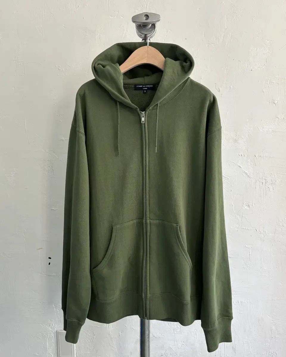 COMME des GARCONS 꼼데가르송 オム グリーン フードジップアップ
