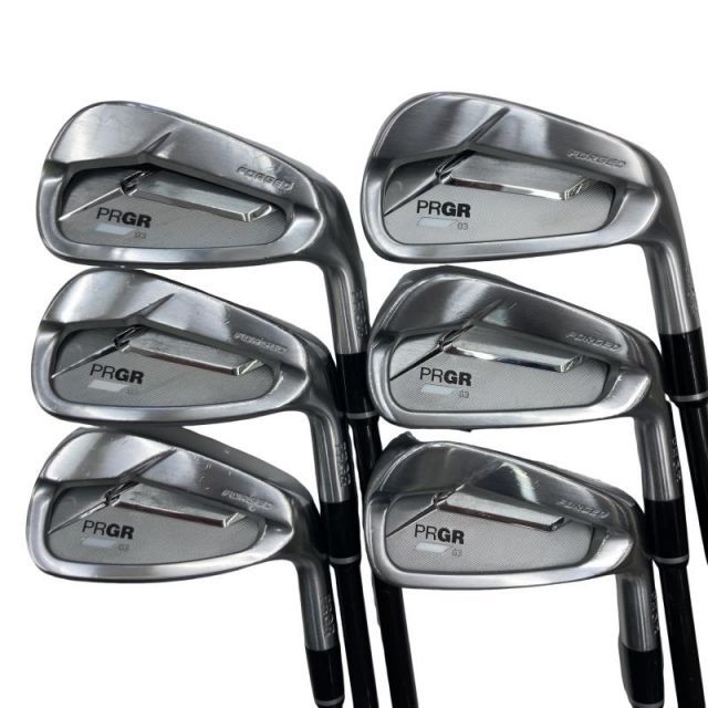 【中古】 プロギア PRGR 03 7S アイアンセット IR Diamana FOR PRGR(2022 IR) (フレックスR) メンズ 男性用 右利き 右用 Cランク ゴルフクラブ