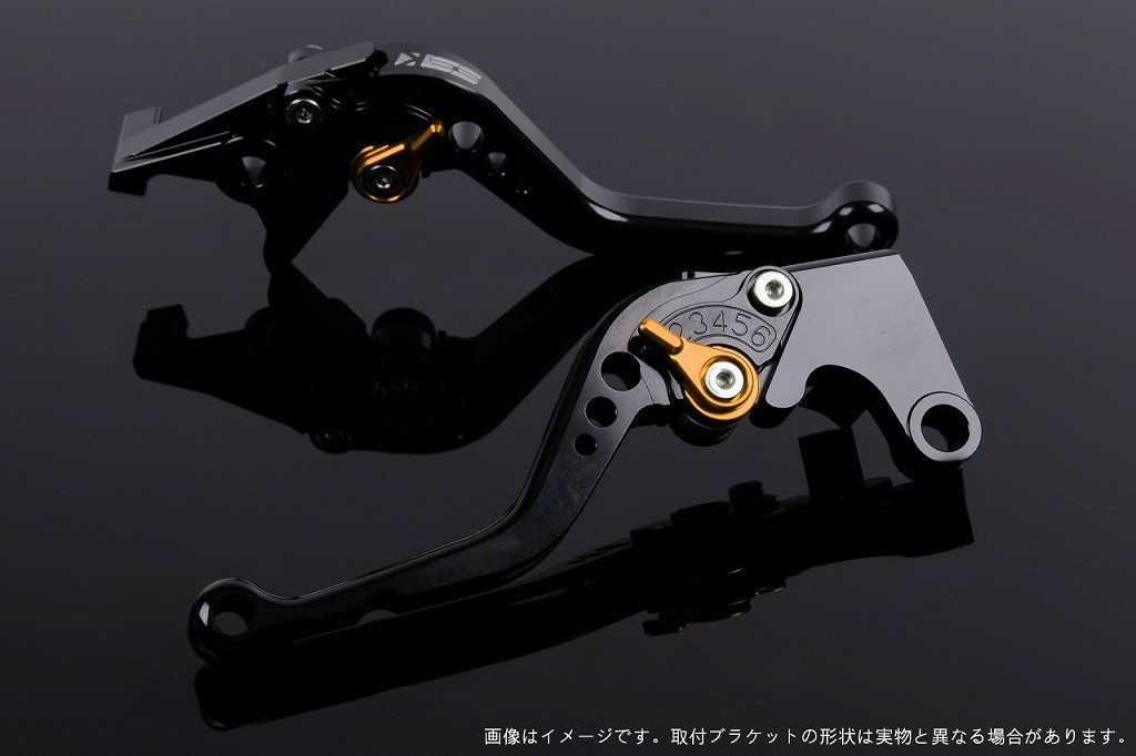 新品 ショートアジャストレバー ブレーキ&クラッチセット レバー色:ブラック アジャスト色:ゴールド (GSX-R1000 09-13)/(GSX-R750 11-13)/(GSX-R600 11-13)
