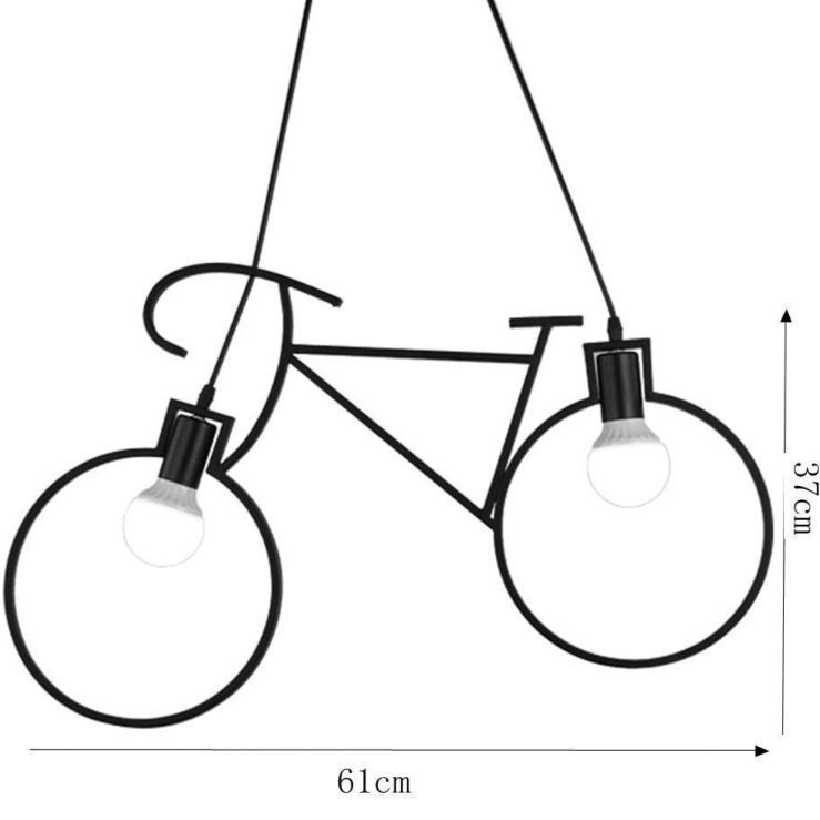 自転車天井シャンデリア LED エジソン電球サービスで付き