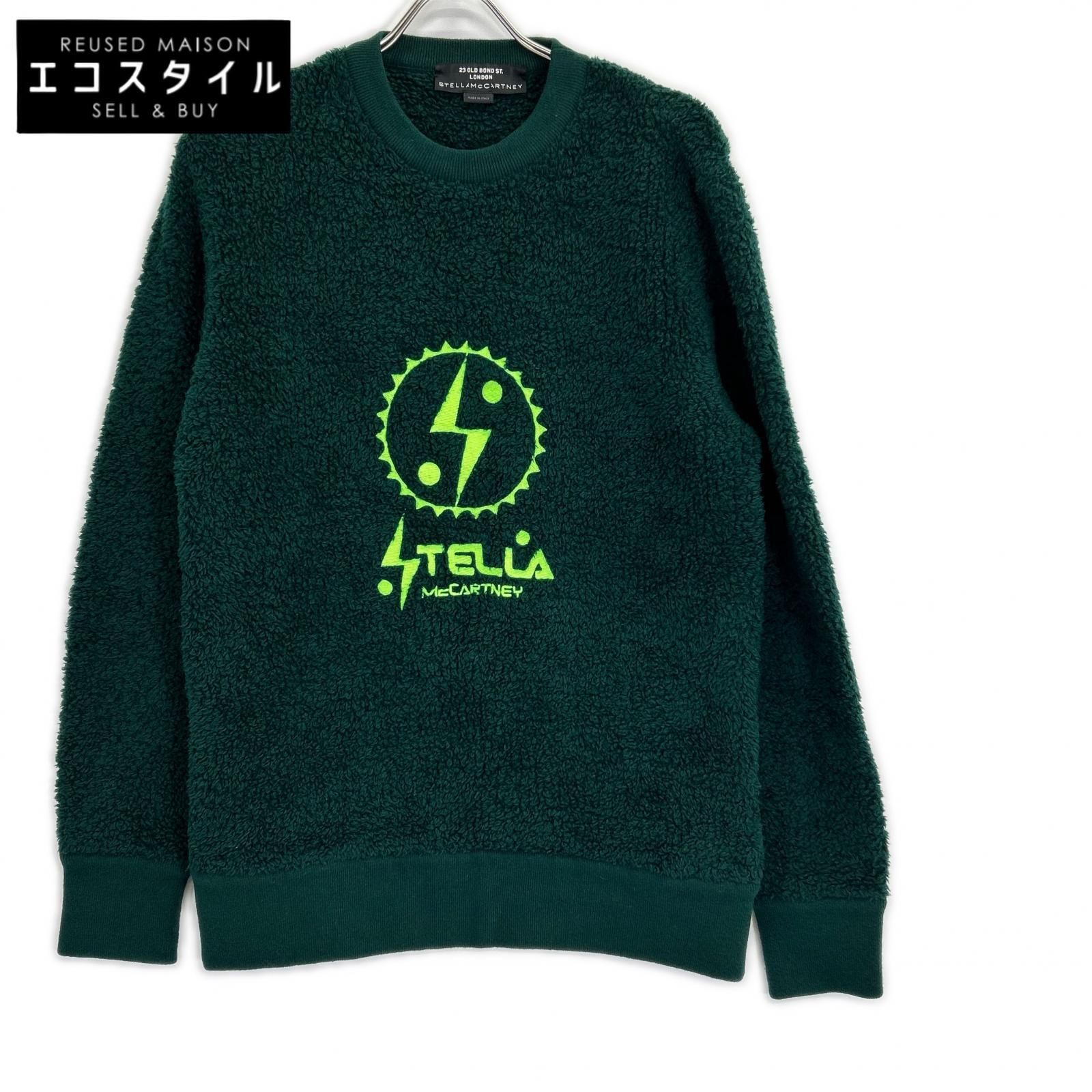 STELLA McCARTNEY　ステラマッカートニー　20213UX1102 グリーン ボアクルーネックスウェット　M