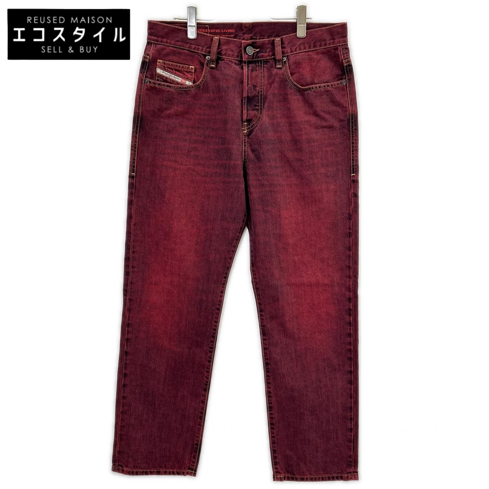 DIESEL　ディーゼル　ボルドー CL-2020 D-VIKER デニム パンツ　W32