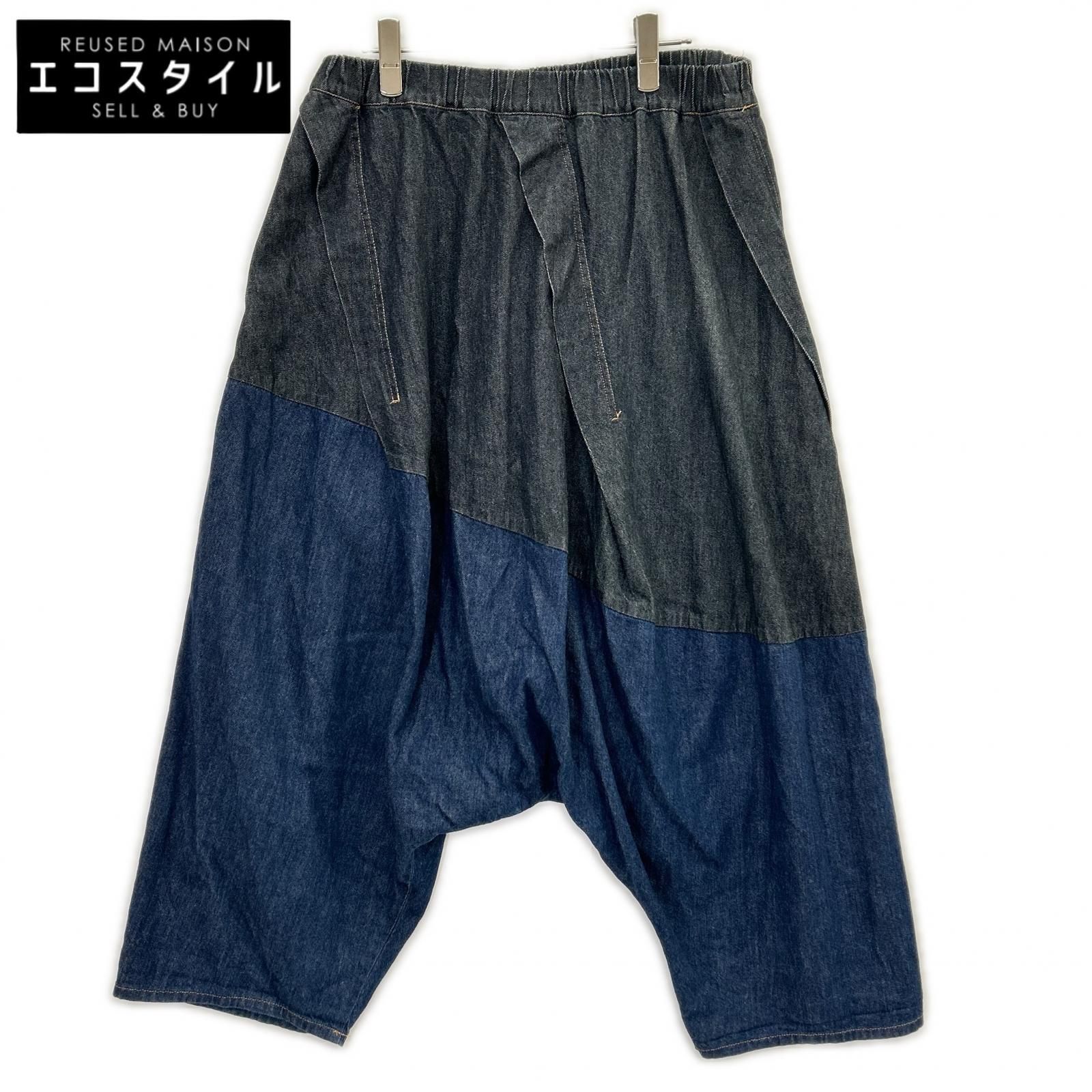 GOMME HOMME　ゴム オム　HB-P67-104 デニム 切り替え サルエルパンツ　2