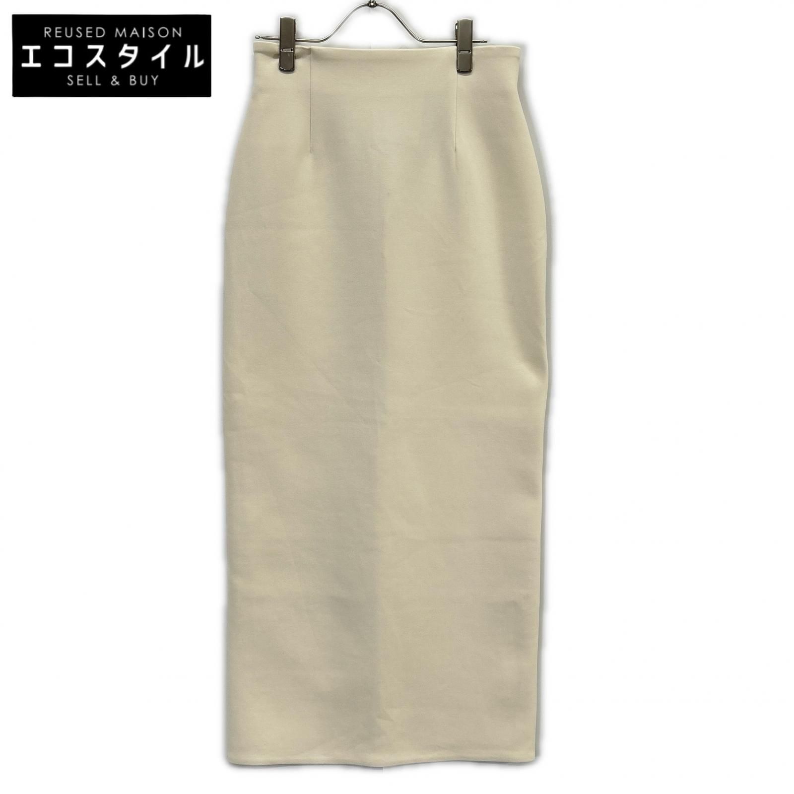Plage プラージュ 26年製 ホワイト air jersey tight スカート 36