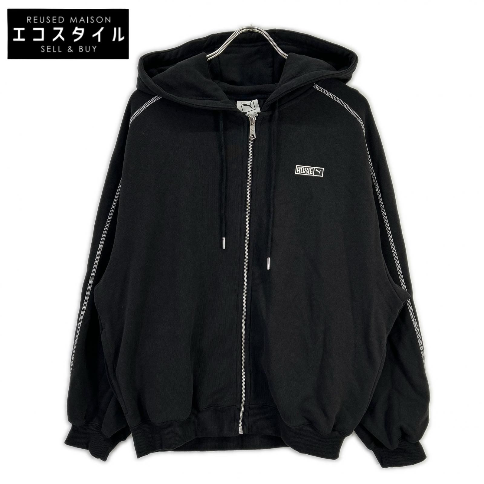 PUMA　プーマ　×ROSE 633793-01T7 OVERSIZED TRACK JACKET WV PUMA BLACK　S