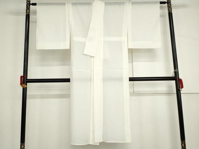 平和屋着物＊夏物　長襦袢　絽　生成り色　広衿仕立て　洗える着物　AABI9757cs