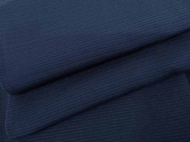 平和屋着物＊夏物　色無地　絽　紺青色　正絹　逸品　AABI9762cs
