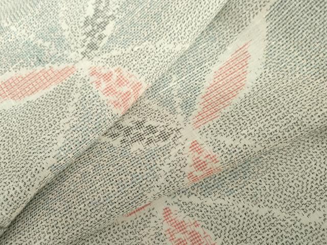 平和屋着物＊夏物　紗紬　舞花文　正絹　逸品　AABI9821cs 18,980円