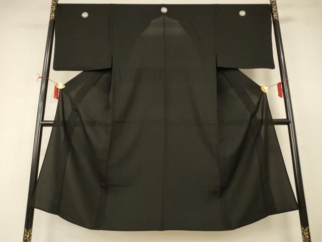 平和屋着物＊夏物　男性　黒紋付　絽　正絹　逸品　AABI9903jd 20,878円
