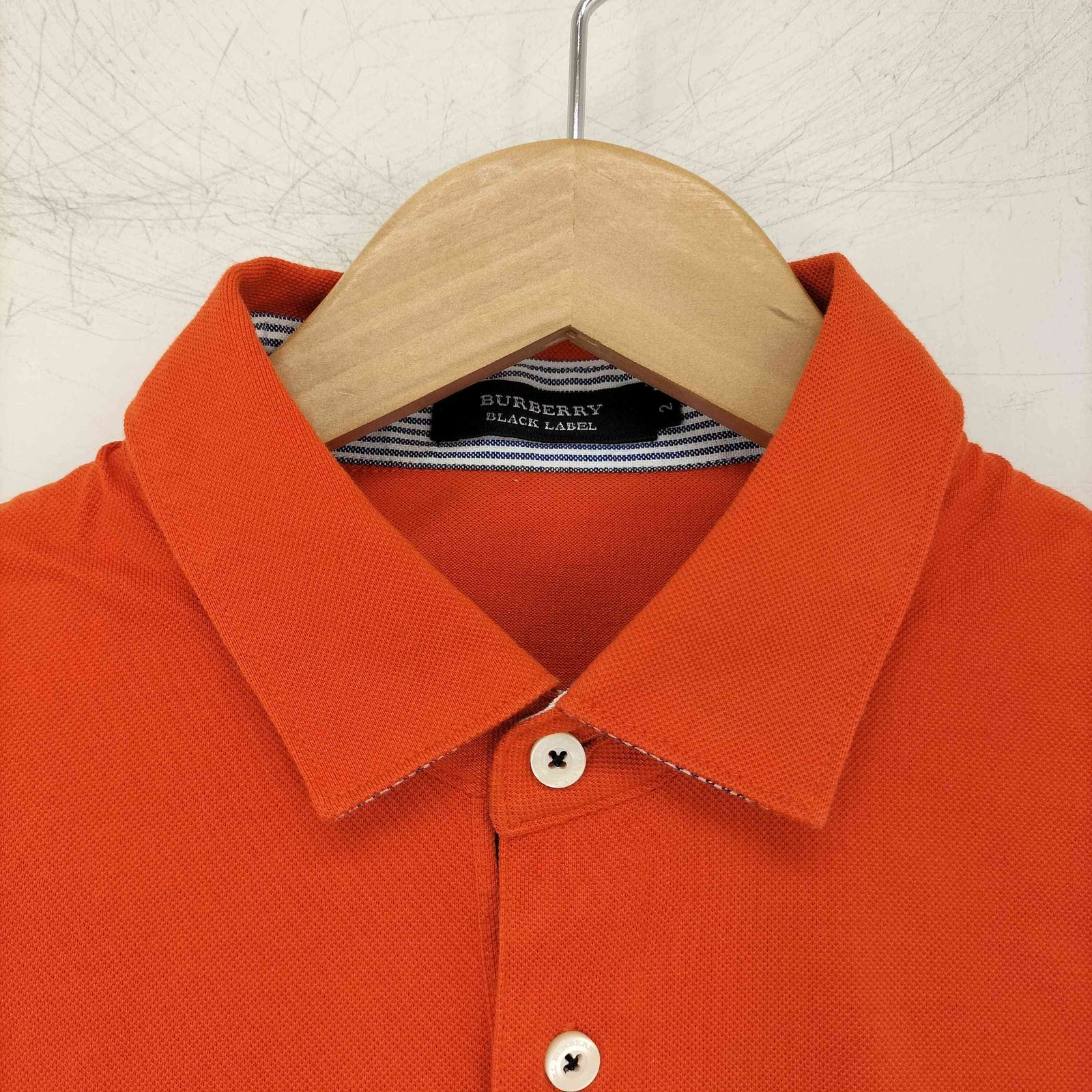 バーバリーブラックレーベル BURBERRY BLACK LABEL ワンポイント刺繍 