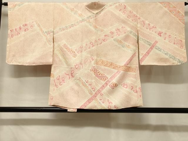 平和屋着物＃羽織　総絞り　幾何学文様　正絹　逸品　未使用　CABG8058in
